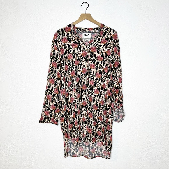 Flax Dresses & Skirts - FLAX Printed Tunic Shirt Dress Size Medium